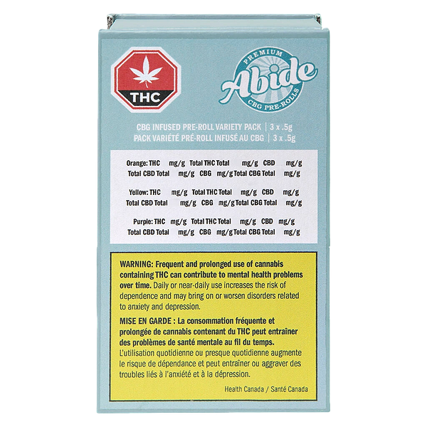 Abide - CBG Infused Pre-Roll Variety Pack