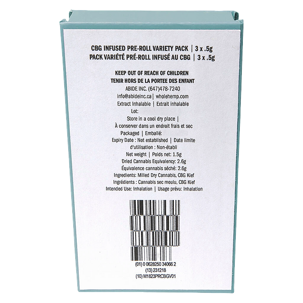 Abide - CBG Infused Pre-Roll Variety Pack