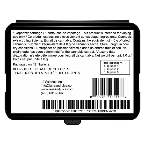 Jane & Juice - Diamond Juice 510 Thread Cartridge