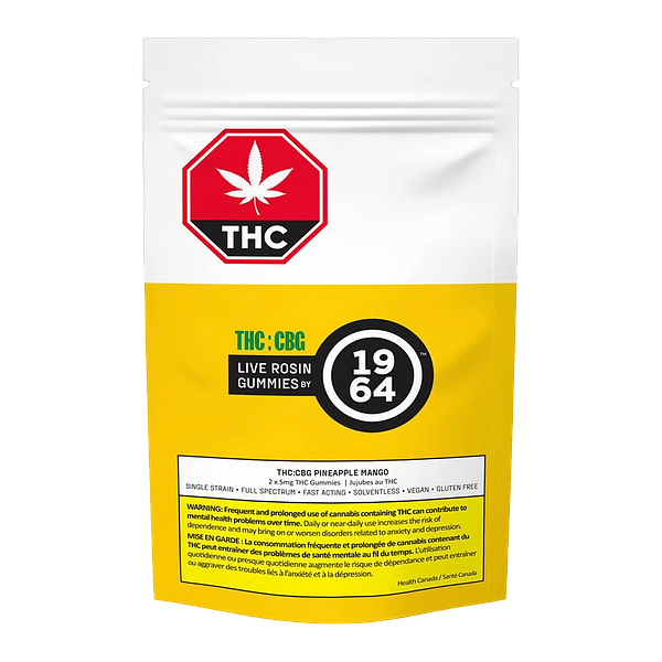 1964 - Pineapple Mango THC:CBG Gummies