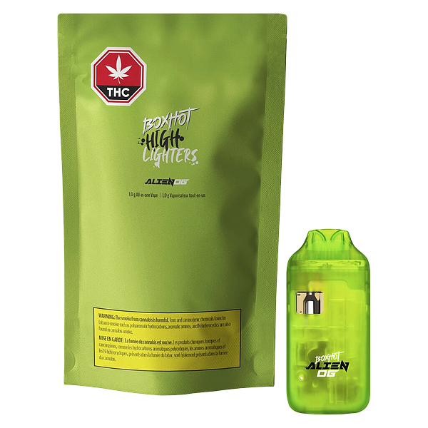 BOXHOT Highlighters - Alien Og All In One Disposable Pen