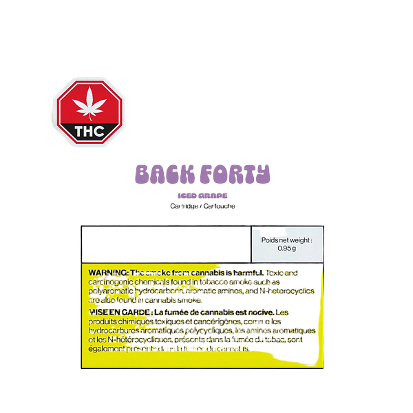 Back Forty - Iced Grape 510 Thread Cartridge