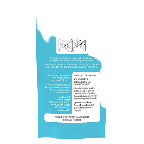 BOXHOT Cruise Control - Tropical Trip Prefilled 510 Thread Cartridge