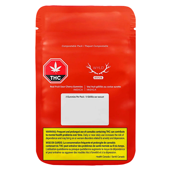 Wyld - Real Fruit Sour Cherry Soft Chews