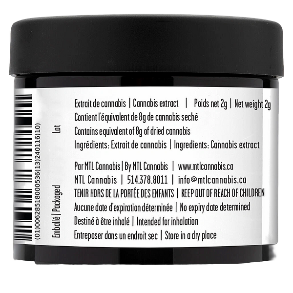 MTL Cannabis - Sage N' Sour Hash