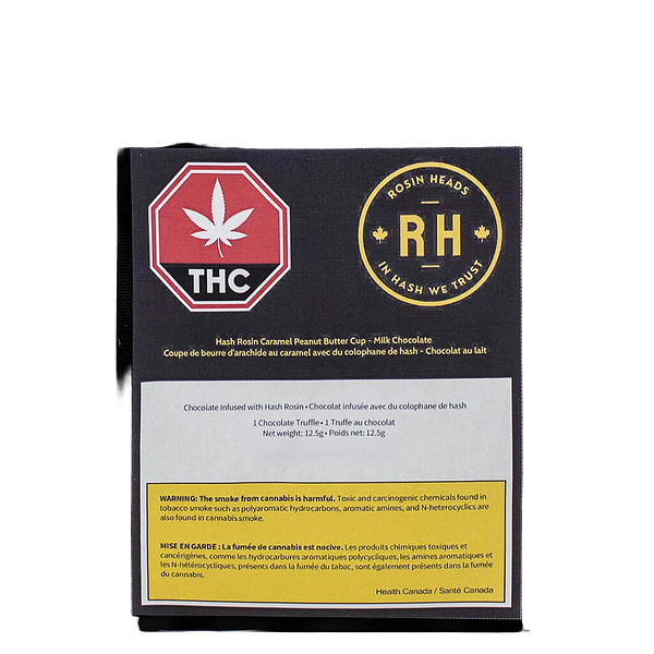 Rosin Heads - Hash Rosin Caramel Peanut Butter Cup   Milk Chocolate