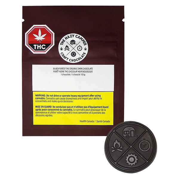 The Hazy Camper - Black Forest Thc Organic Dark Chocolate