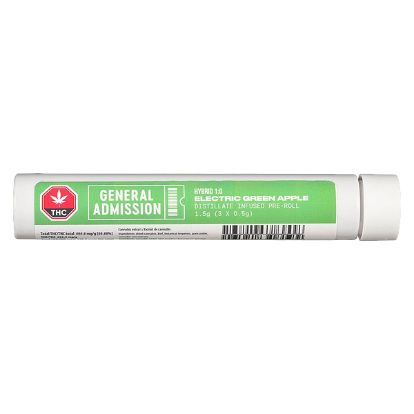 General Admission - Electric Green Apple Infused Pre Roll