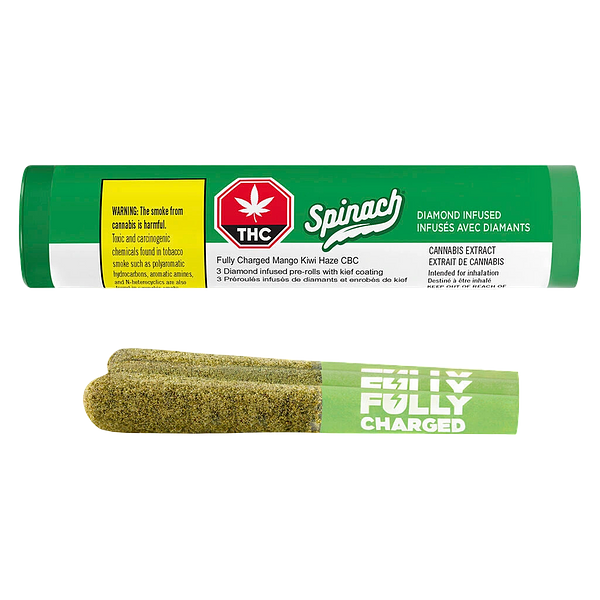 Spinach FEELZ - Mango Kiwi Haze Cbc Infused Pre Roll