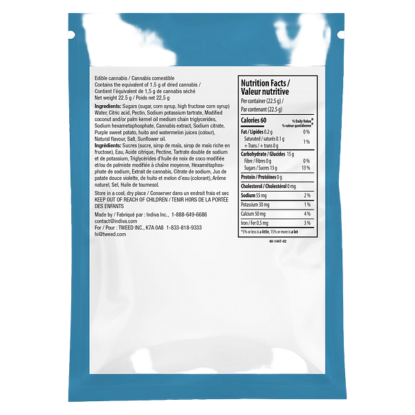 Wana - Sour Cbn Midnight Berry Soft Chews