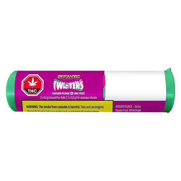 RIZZLERS - Twisters - Passion Plunge & Lime Frizz Infused Pre Roll image 2