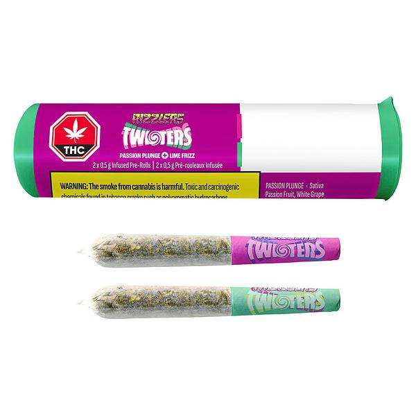RIZZLERS - Twisters - Passion Plunge & Lime Frizz Infused Pre Roll image 4