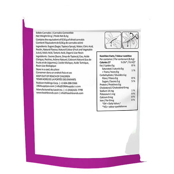1964 - Berry Blitz Live Rosin Gummies