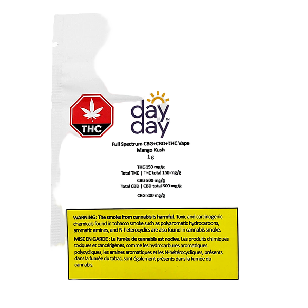 Day Day - Full Spectrum Cbg+Cbd+Thc 510 thread cartridge