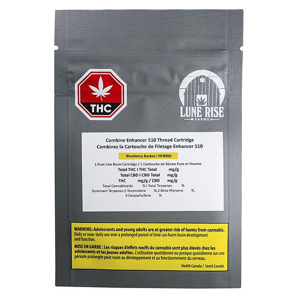 Lune Rise Farms - Blueberry Basket Combine Enhancer 510 Thread Cartridge image 2