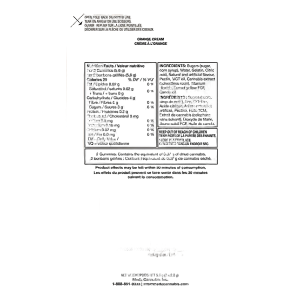 Glenn's - Orange Creamsicle Hash Rosin Sativa Soft Chews