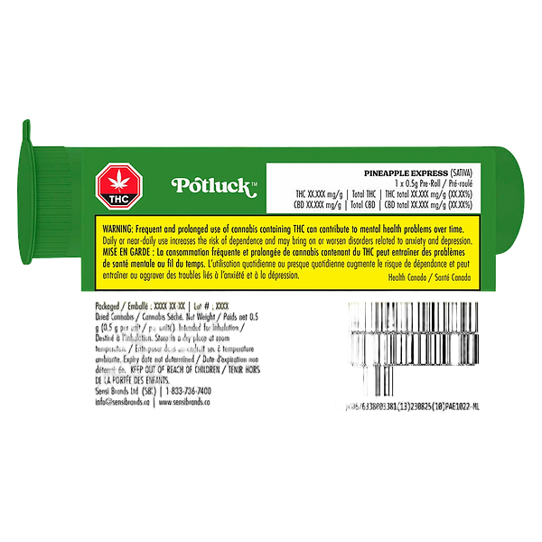 Potluck - Pineapple Express Pre Roll