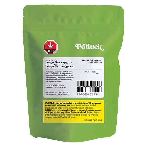 Potluck - Pineapple Express Pre Roll