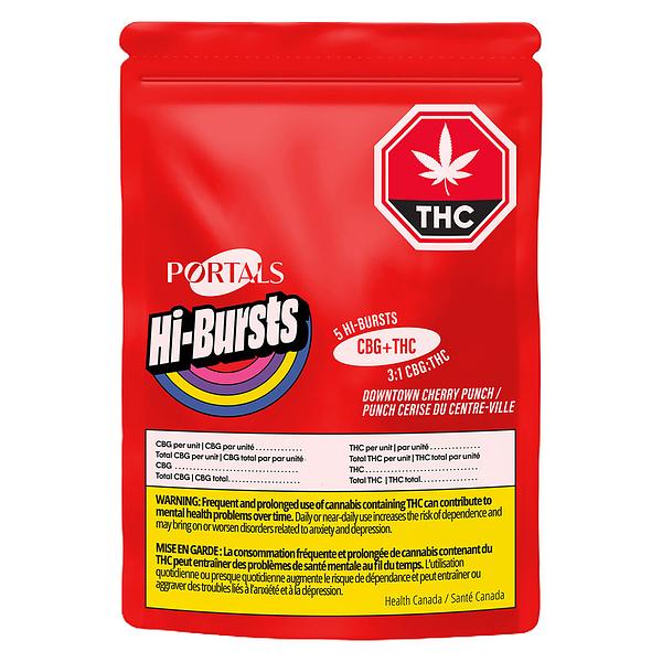 Portals Hi-Bursts - Downtown Cherry Punch 3:1 CBG:THC Soft Chews image 2