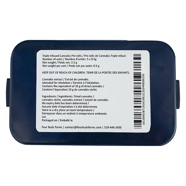 Four Buds Farms - Strawberry Banana Triple Infused Pre Roll image 3