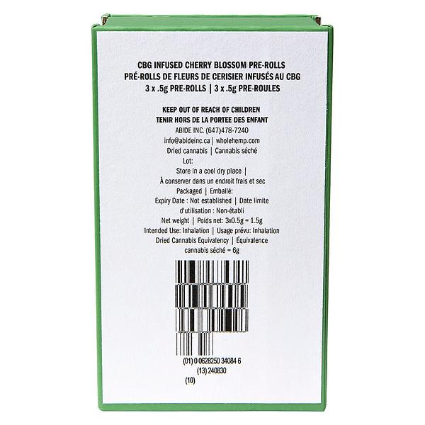 WholeHemp - Cbg Infused Cherry Blossom Pre Roll image 3