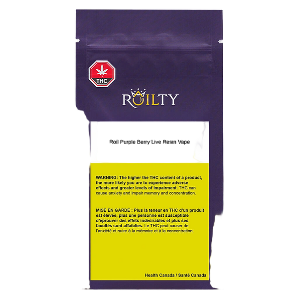 Roilty - Roil Purple Berry Live Resin 510 Thread Cartridge