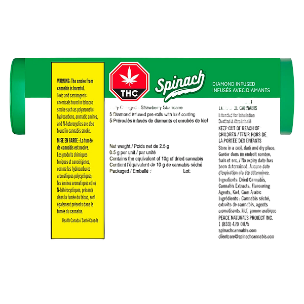 Spinach - Fully Charged Strawberry Slurricane infused Pre Roll