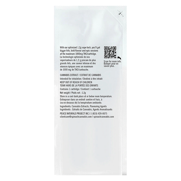 Spinach - Strawberry Slurricane 510 Thread Cartridge