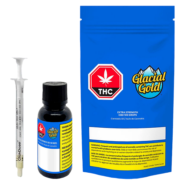 Glacial Gold - Extra Strength CBD 100 Drops