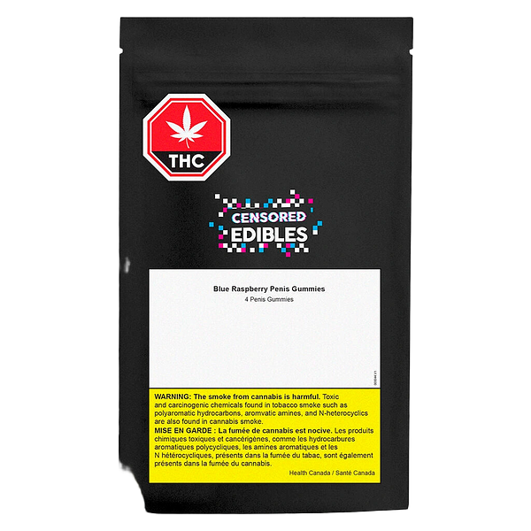 Censored Edibles - Blue Raspberry Penis Gummies