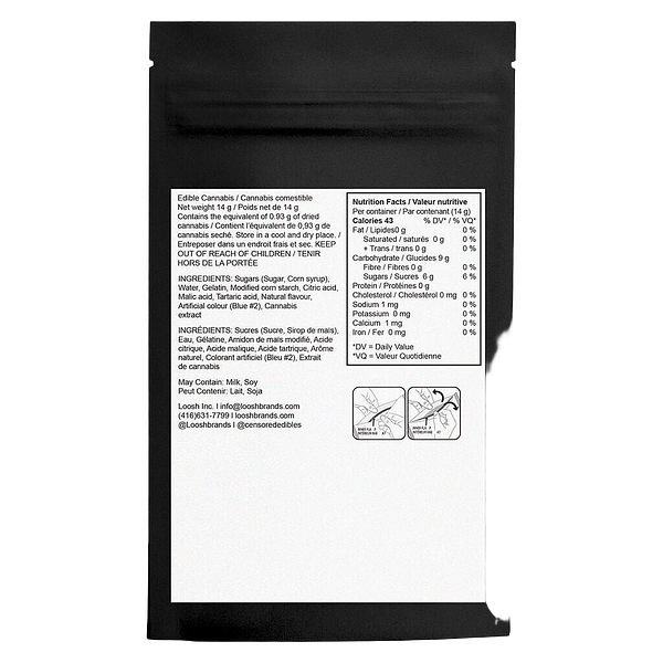 Censored Edibles - Blue Raspberry Penis Gummies