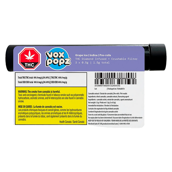 Vox Popz - Grape Ice Crushable Infused Pre Roll