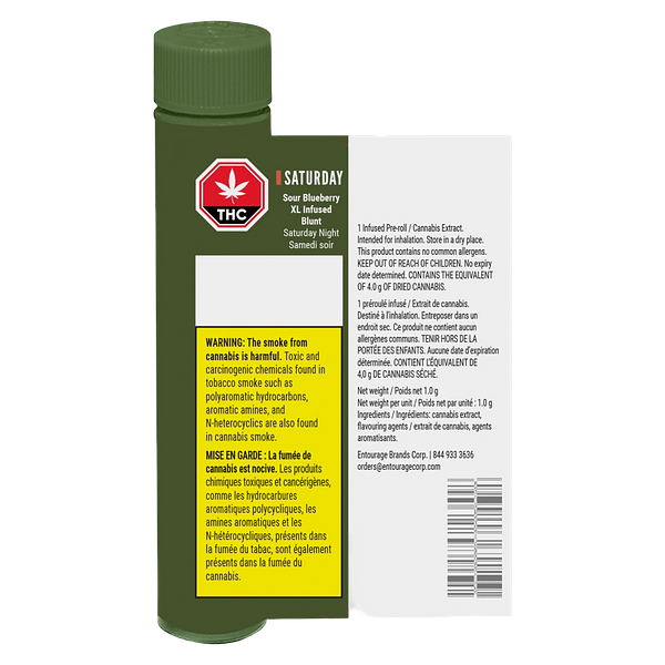 Saturday - Night Sour Blueberry XL Infused Blunt