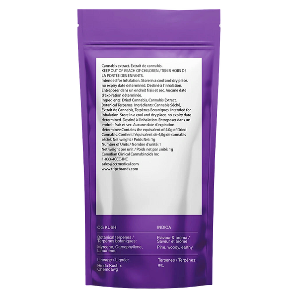 AMBR - Indica Og Kush Kief Infused Glass Tip Blunt