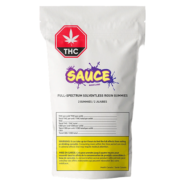 Sauce Rosin Labs - Solventless Rosin Gummies