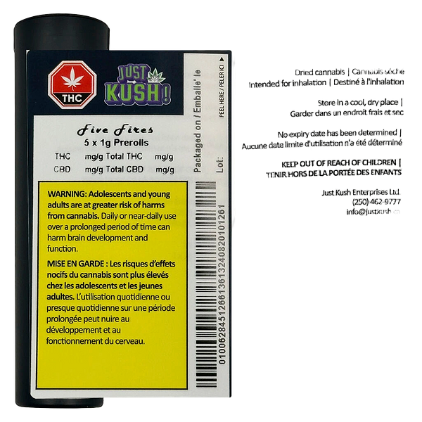 Just Kush - Five Fires Pre-Rolls