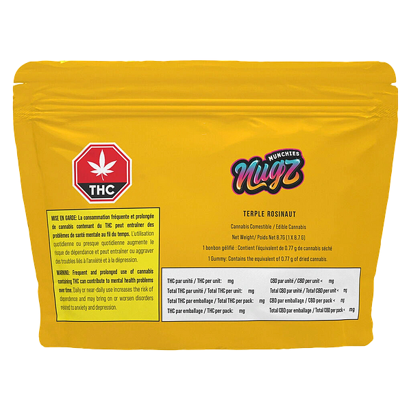 Nugz Munchies - Terple Rosinaut Hash Rosin Gummy