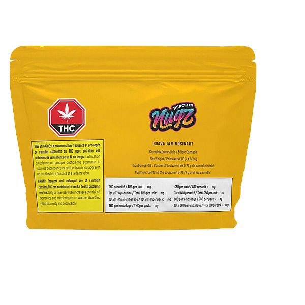 Nugz Munchies - Guava Jam Rosinaut Hash Rosin Gummy