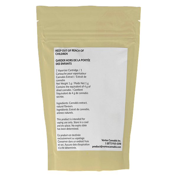 Vortex - Vanilla Boba Pure Live Resin All In One Box Cart