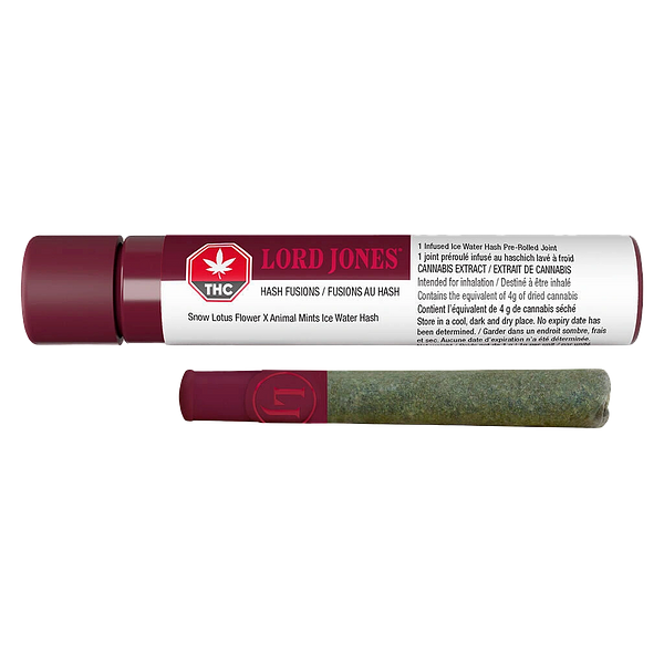 Lord Jones - Ceramic Tip Hash Fusions Snow Lotus x Animal Mints Infused Pre-Roll