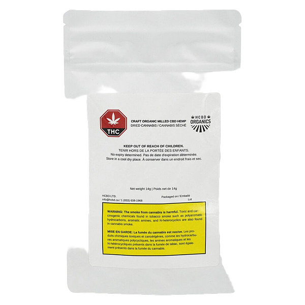 HCBD ORGANICS - Craft Organic Milled Cbd Hemp