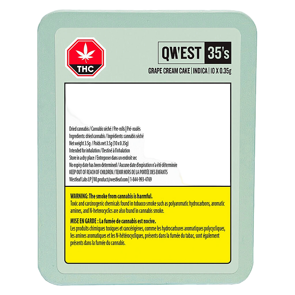 Qwest 35's - Grape Cream Cake Pre-Rolls