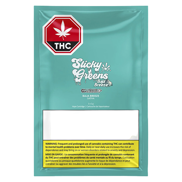 Sticky Greens - Baja Breeze 510 Thread Cartridge