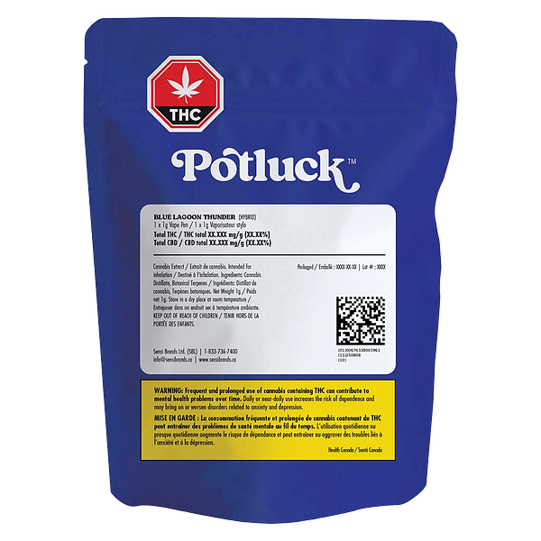 Potluck - Blue Lagoon Thunder Disposable Pen