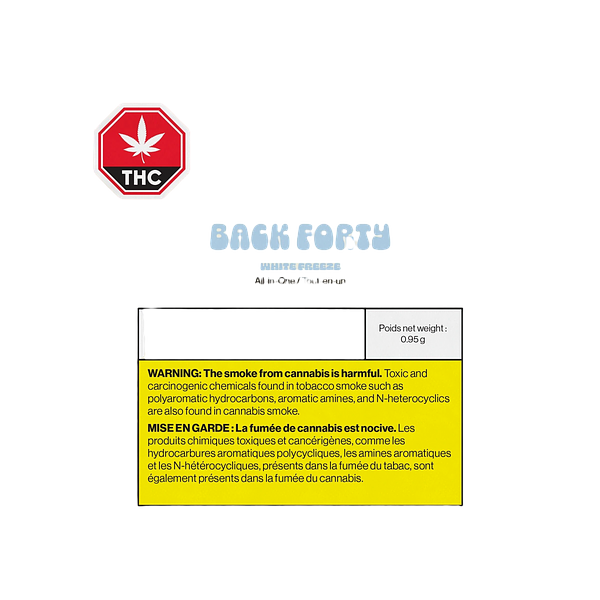 Back Forty - White Freeze All-In-One Vape