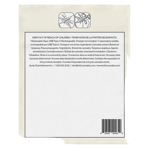 Back Forty - White Freeze All-In-One Vape