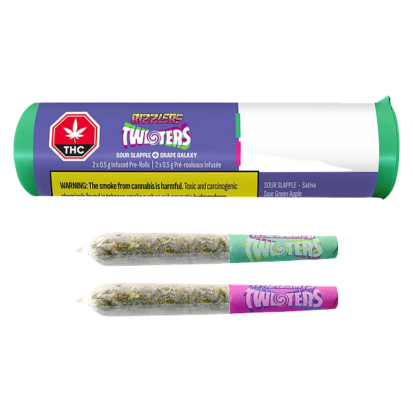 RIZZLERS - Twisters - Grape Galaxy & Sour Slapple Infused Pre Roll
