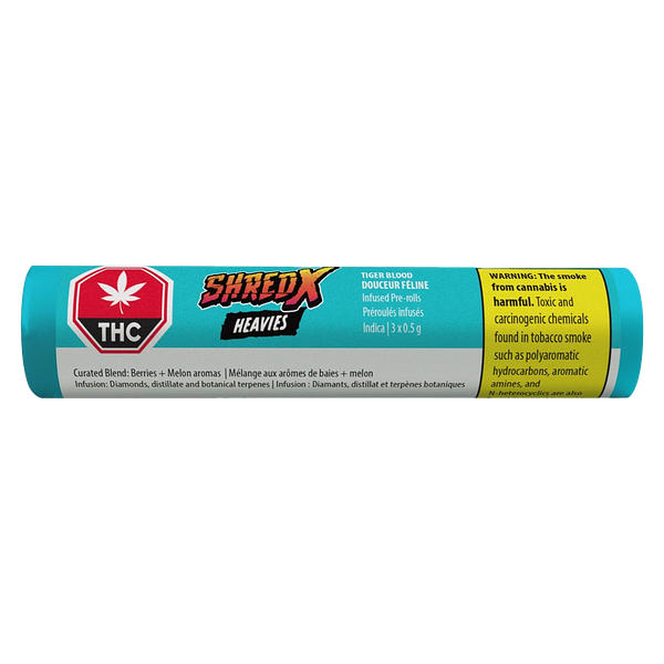 SHRED X - Tiger Blood Heavies Diamond & Disty Infused Pre Roll