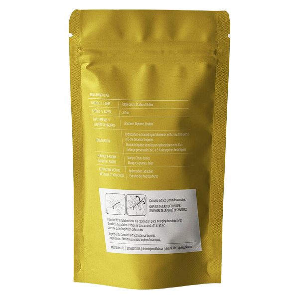 DEBUNK ICE - Maui Mango Haze Liquid Diamonds 510 Thread Cartridge