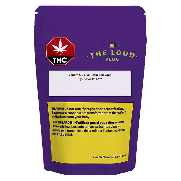 The Loud Plug - Venom Og Live Resin 510 Thread Cartridge
